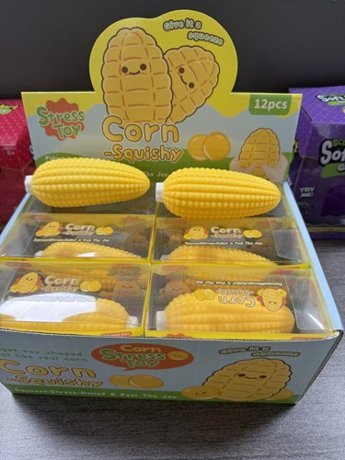 Corn Block Clay Squishy