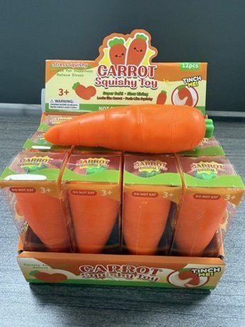 Carrot Block Clay Squishy