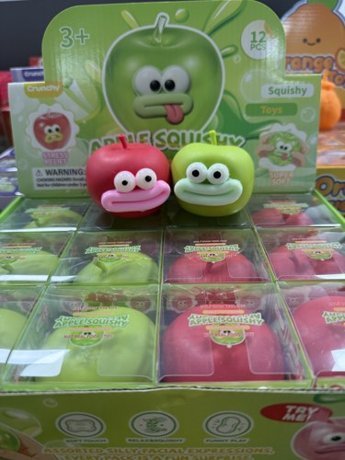 Apple Face Block Clay Squishy