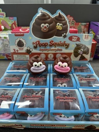 Poop Face Block Clay Squishy