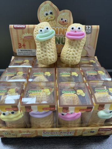 Peanut Face Block Clay Squishy