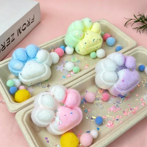 Fuzzy Cat Paw Squishy