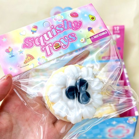 Blueberry Cream Cake Squishy