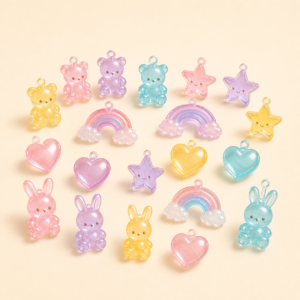Rainbow Bear Charm Set